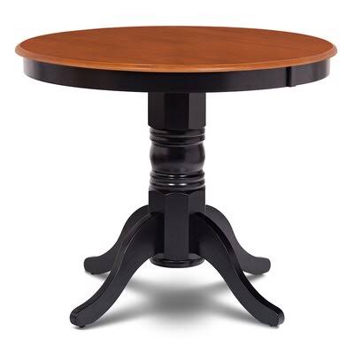 Cedarville Rubberwood Solid Wood Dining Table Alcott Hill Color: Black/Cherry