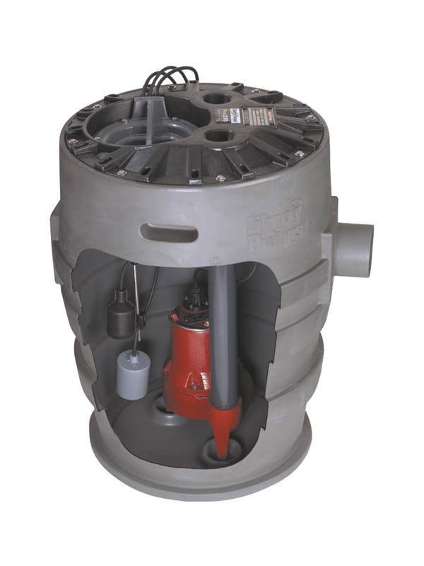 Liberty Pumps P373XLE51 1/2 HP, Simplex Sewage Package, 1 PH, 115V, 3x22 Dischargearge