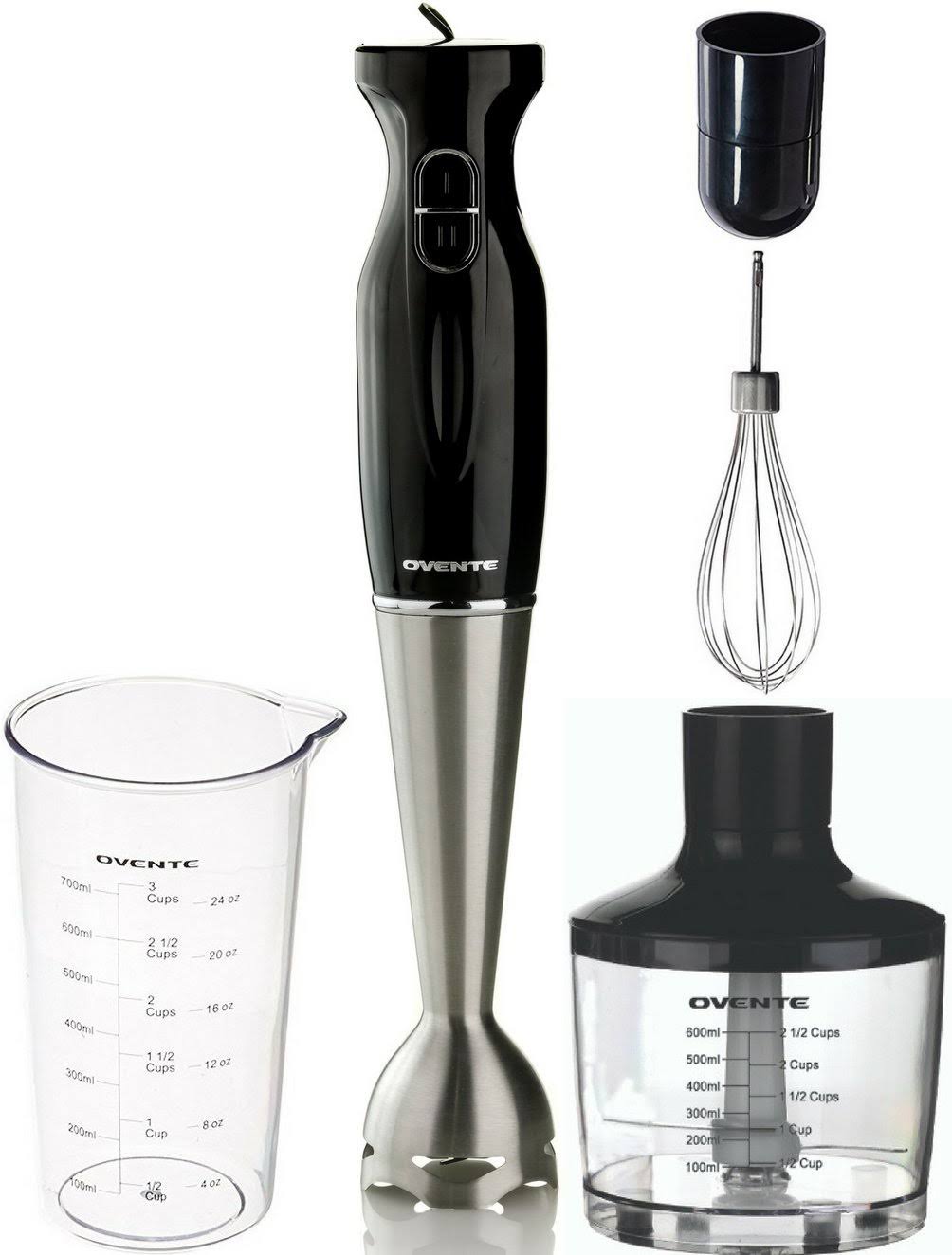 Ovente HS585B Steel Hand Blender - Black
