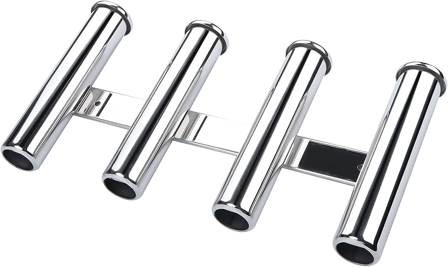 Wall-mounted 316 Stainless Steel Rod Holder 4 Tube Fishing Pod Rack For Marine Boat Yacht Camper RV