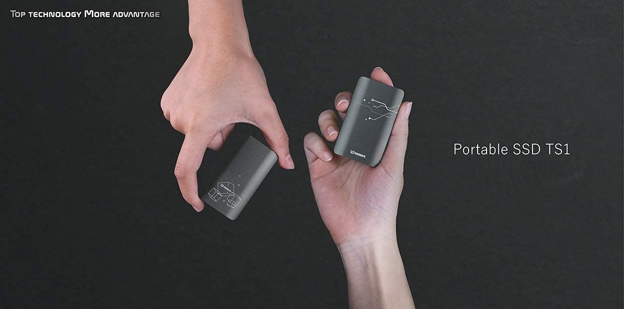 TOPMORE TS1 512GB Portable SSD TLC NAND Flash Type C External Solid State Drive | External Hard Drive for Smartphones | Up to 485.8MB/s | Made in Taiwan Pack of 2