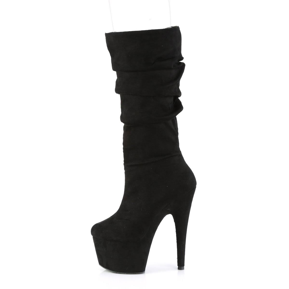 7 inch Heel ADORE-1061 Black Suede 7 / Black