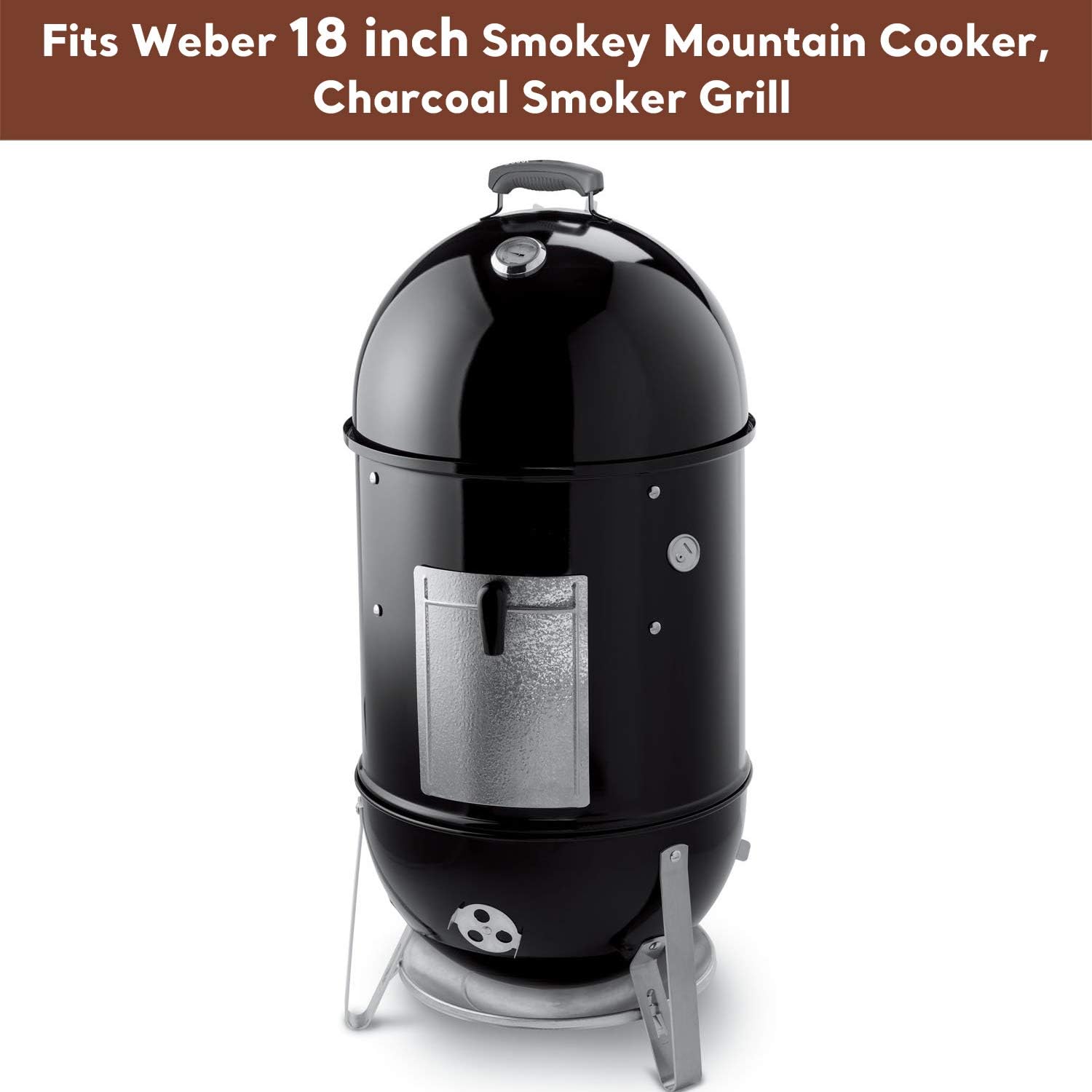 Uniflasy 7432 Upper Cooking Grate 85042 Lower Grate 63013 Charcoal Grates for Weber Charcoal Grill 18/18.5 Inch Smokey Mountain Cooker, 2 Cooking Grate and 1 Charcoal Grate 3 Pack Pack of 2