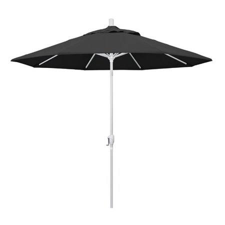 Darby Home Co Cello 9& Market Umbrella Fabric: Black, Frame Finish: Matted White