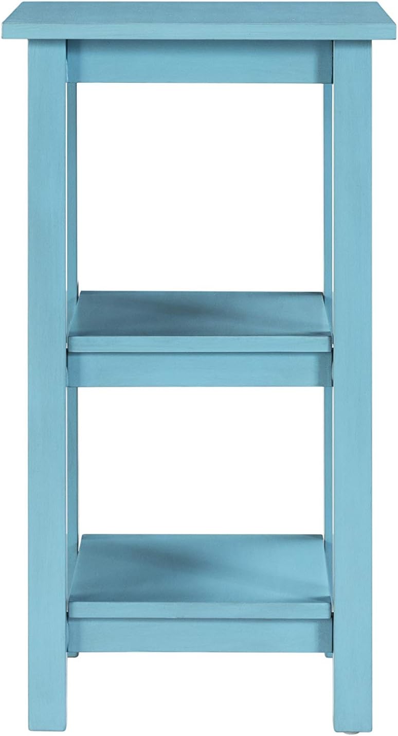 Boraam Landry Accent Table, Deep Sky Blue Pack of 2