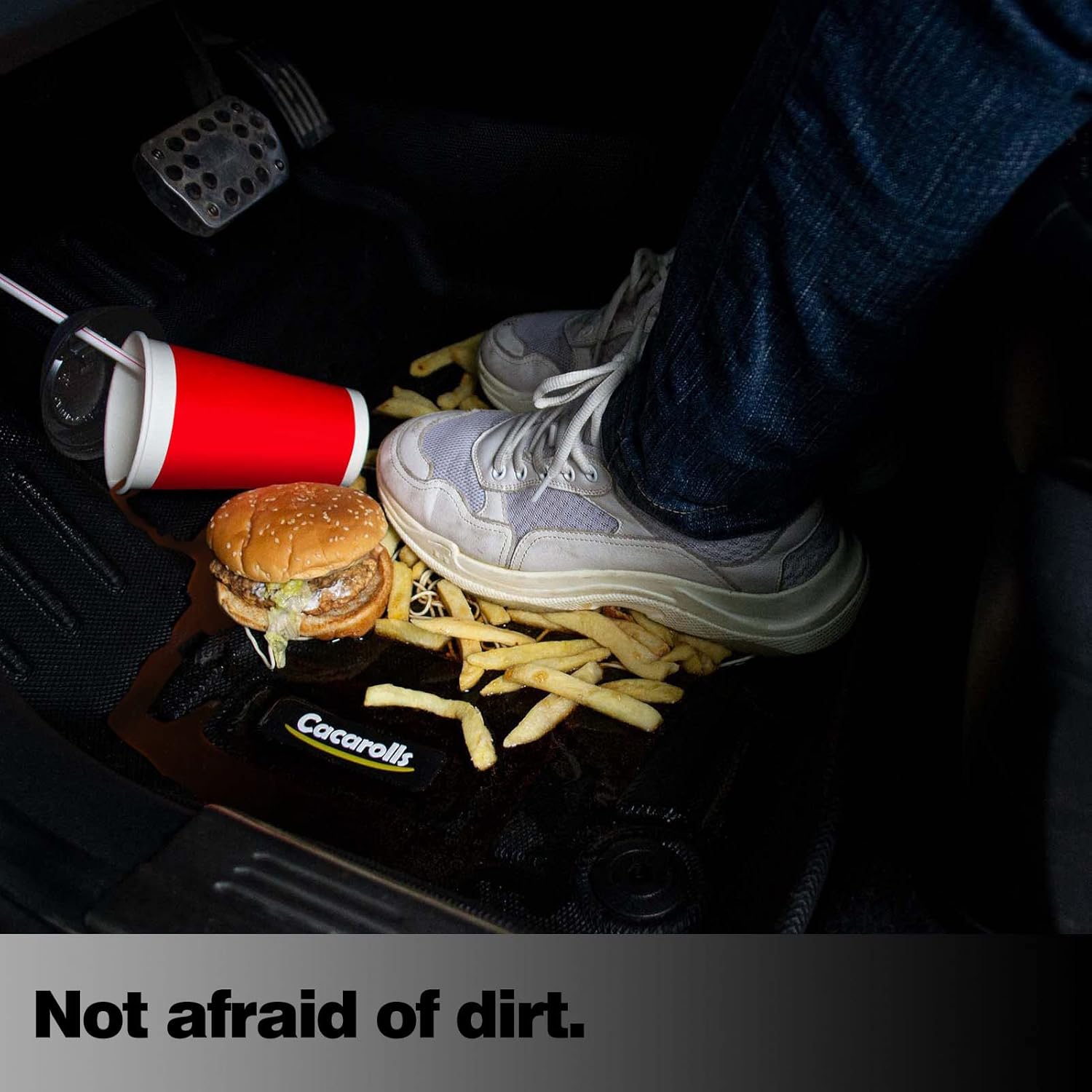 Cacarolls Floor Mats & Cargo Liner Set Compatible for Ford Escape 2020-2023 All Weather Rubber Mat Black