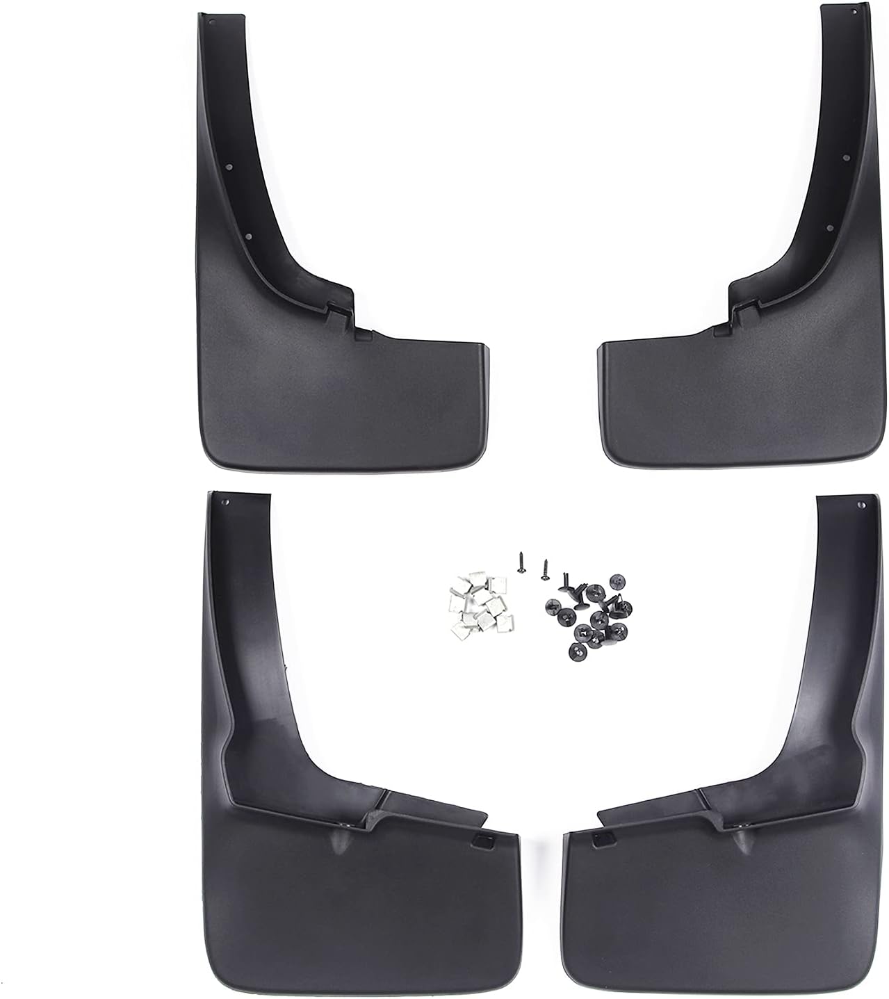 MP&PV Mud Flaps Compatible with Ford Ranger 2018-2021, Front & Rear 4 PCS Set Splash Guards Pack of 2