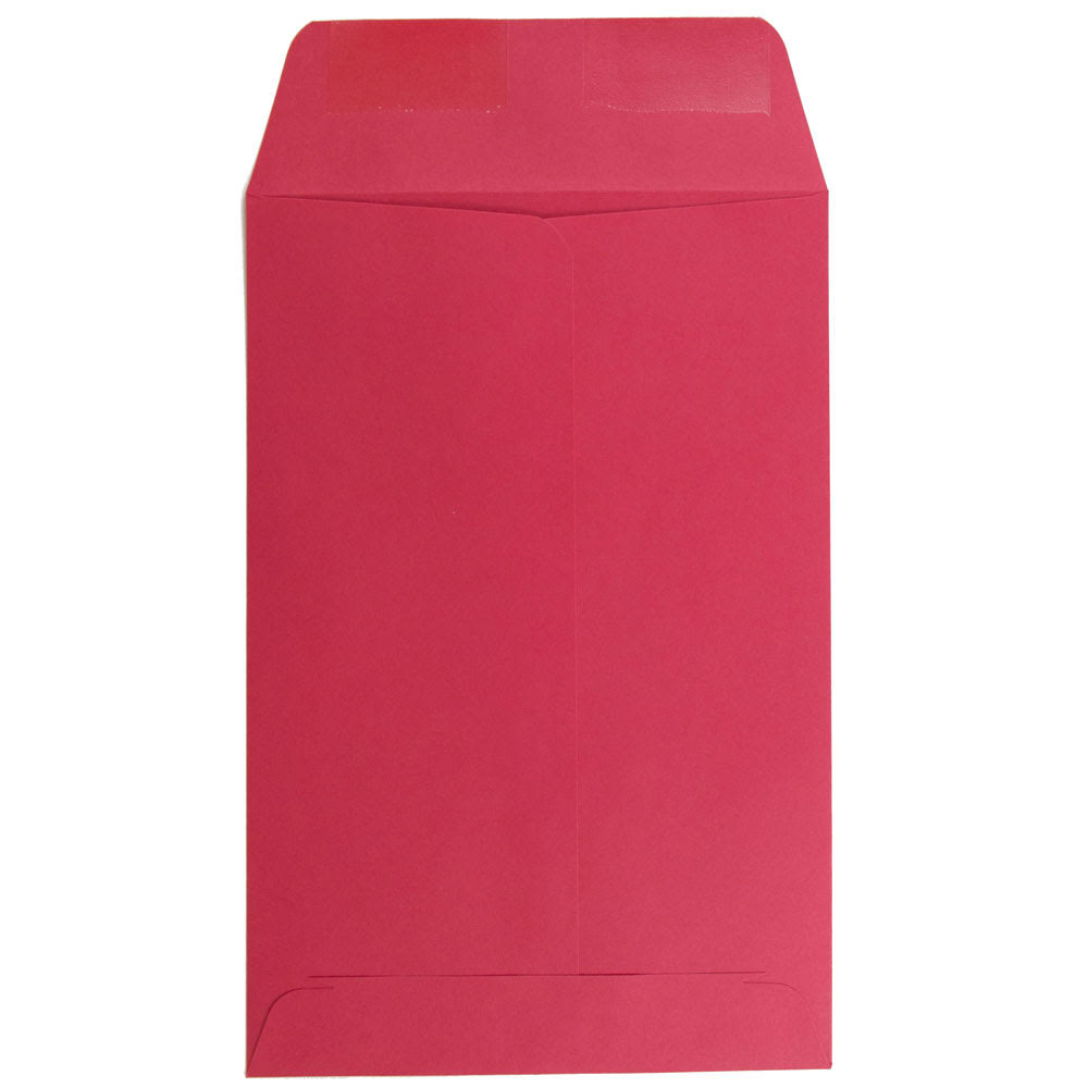 Jam Paper 6 x 9 Open End Catalog Colored Envelopes, Red Recycled, 250/Pack (V0128139D)