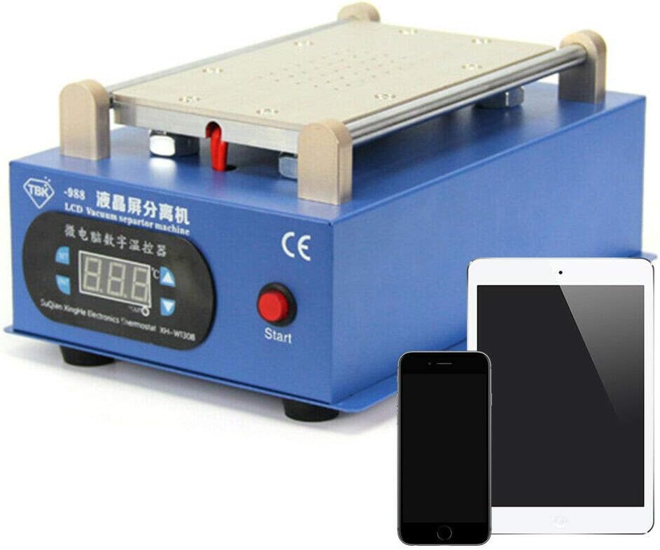 DNYSYSJ LCD Touch Screen Glass Vacuum Screen Separator Machine, Manual Splitter Screen Repair with Built-in Vacuum Pump for Cellphone Repair Machine Kit 250W