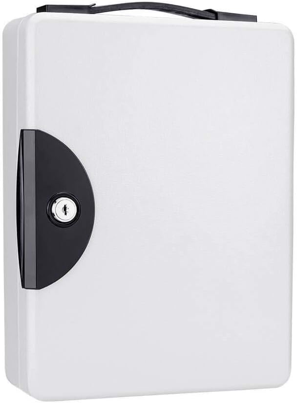 BARSKA CB12948 Key Lock 50 Position Portable Key Cabinet Lock Box Grey, One Size Pack of 2