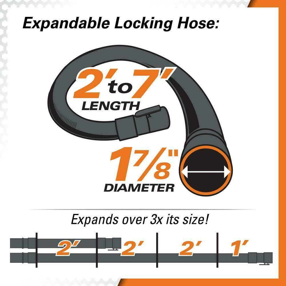 Ridgid 10 gal. 5.0-Peak HP Pro Pack Plus Wet Dry VAC ( WD1022)