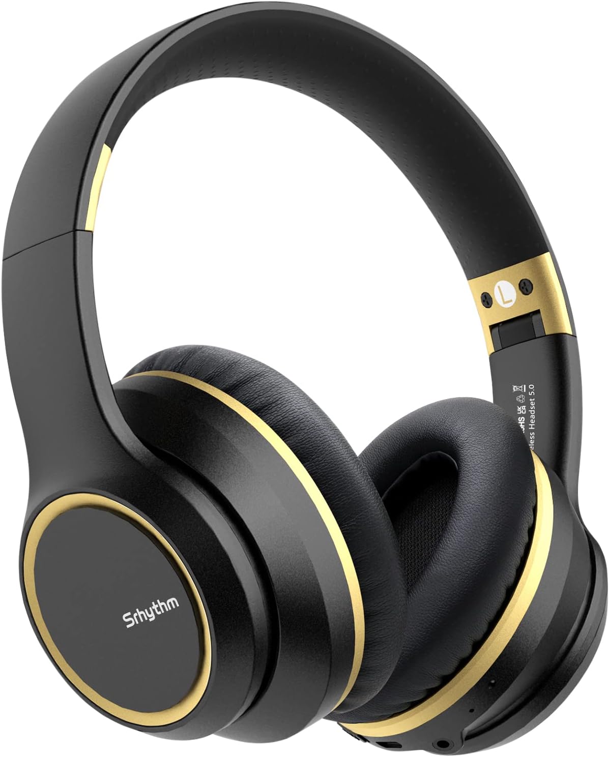 Srhythm NC15 Noise Cancelling Headphones Wireless Bluetooth 5.0,Over Ear Headset with Microphones for Online Class/Home Office/TV/PC/Cell Phone Pack of 2