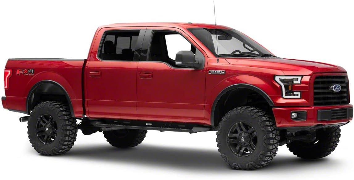 Barricade HD Steel Running Boards; Black Compatible with 15-22 F-150 SuperCab