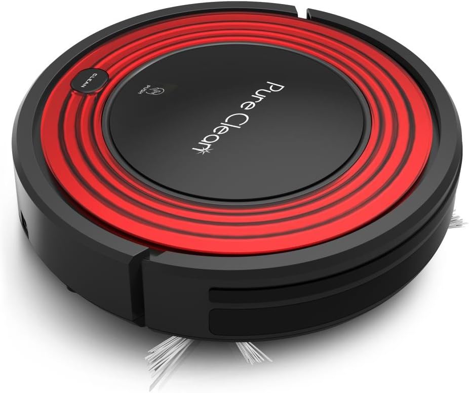 Automatic Programmable Robot Vacuum Cleaner - Dust Filter Pet Hair and Allergies Friendly - Auto Home Clean Carpet Hardwood Floor with Self Activation and Charge Dock