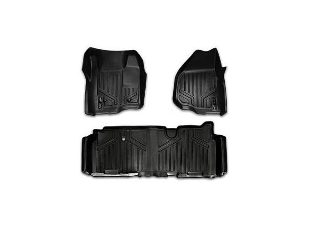 Maxliner All-Weather Floor Mats in Black, Front and 2nd Row Set