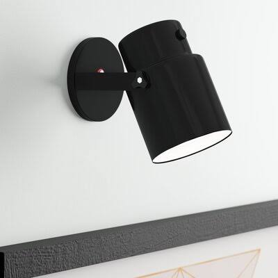 Kinzey 1 - Light Plug-In Spotlight Ebern Designs Finish: Black