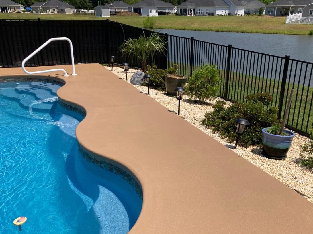 Cool Decking Pool Deck Paint - Coating for Concrete and Decks - Waterproof Concrete Paint that Repairs, Seals, and Cools Your Pool Deck Surfaces - Covers 150 Square Feet of Deck