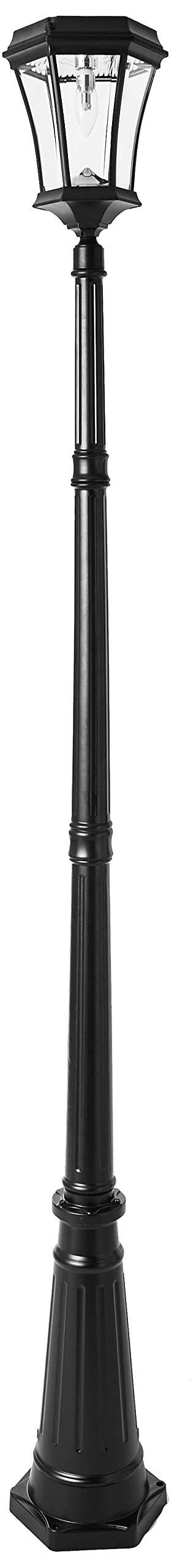 Gama Sonic Victorian GS-Solar Lamp Post, Black