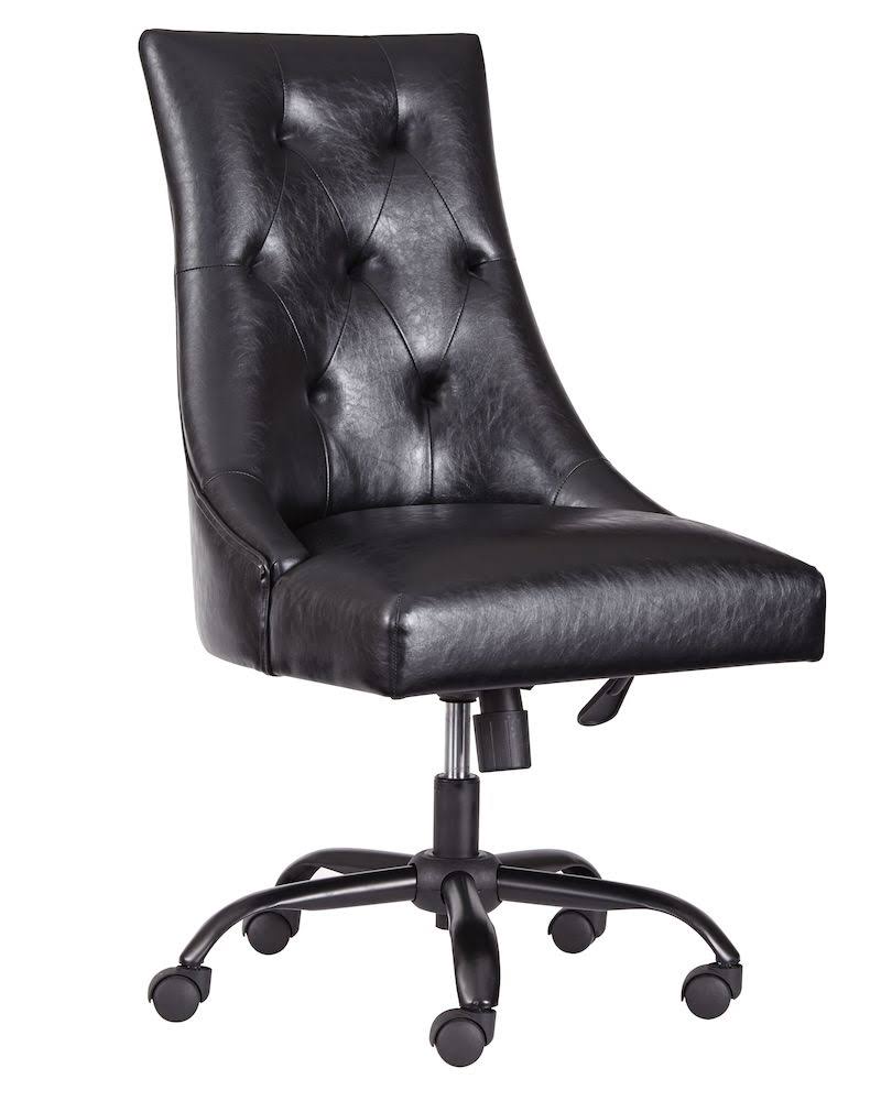 Home Office Swivel Desk Chair-Office Chair Program-Black