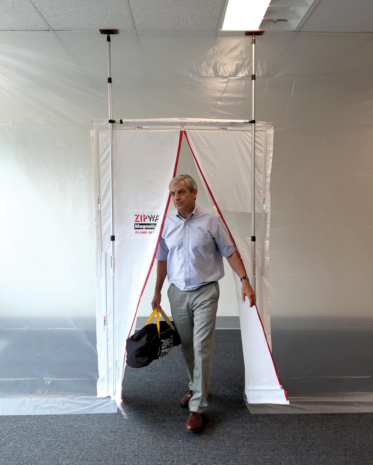 ZIPWALL Magnetic Dust Barrier, MDK Door Kit/Bundles, 1-Pack