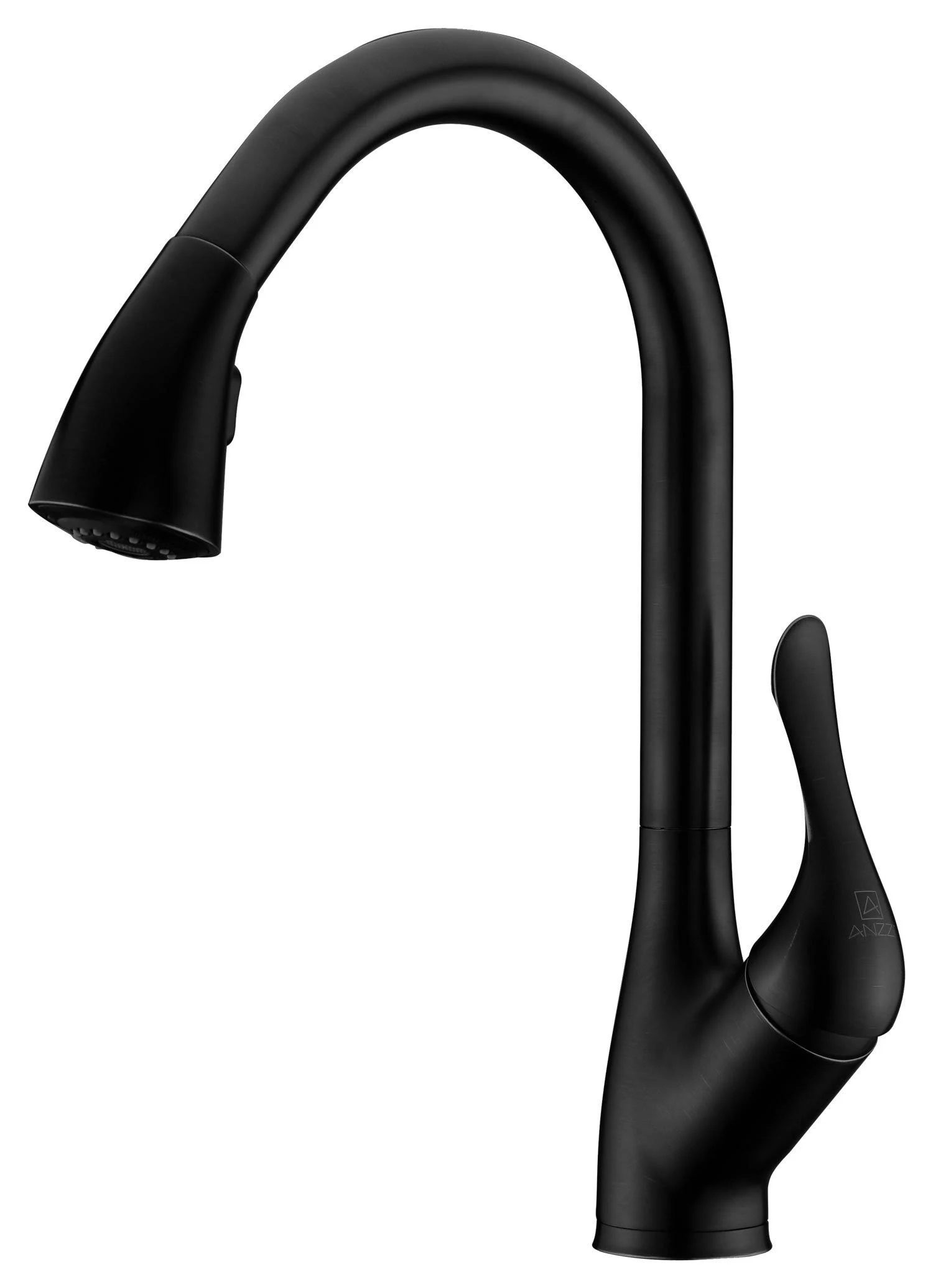 Anzzi KF-AZ031MK Accent Series Single-Handle Pull-Down Sprayer Kitchen Faucet in Matte Black