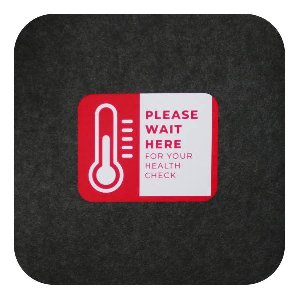 M+A Matting Sure Stride Impressions - Floor mat - square - health check - 17.01 in x 17.01 in (pack of 6)