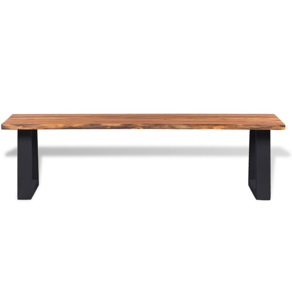 vidaXL Bench Solid Acacia Wood 57.1x22