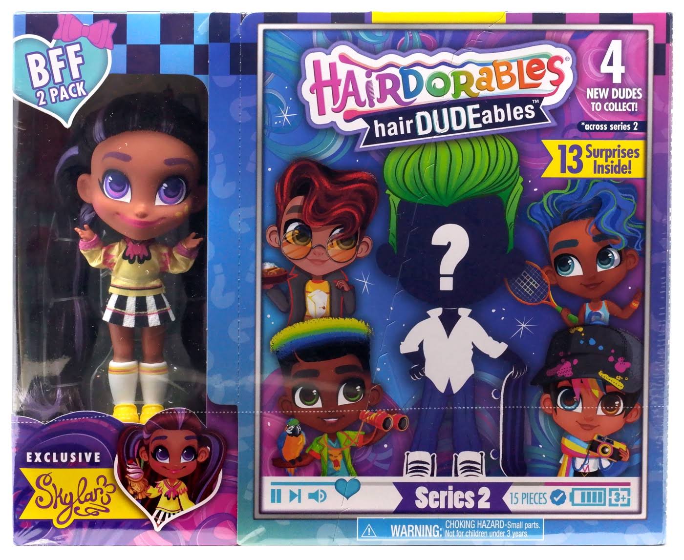 Hairdorables Series 2 Doll Skylar Bonus Bestie 2-Pack