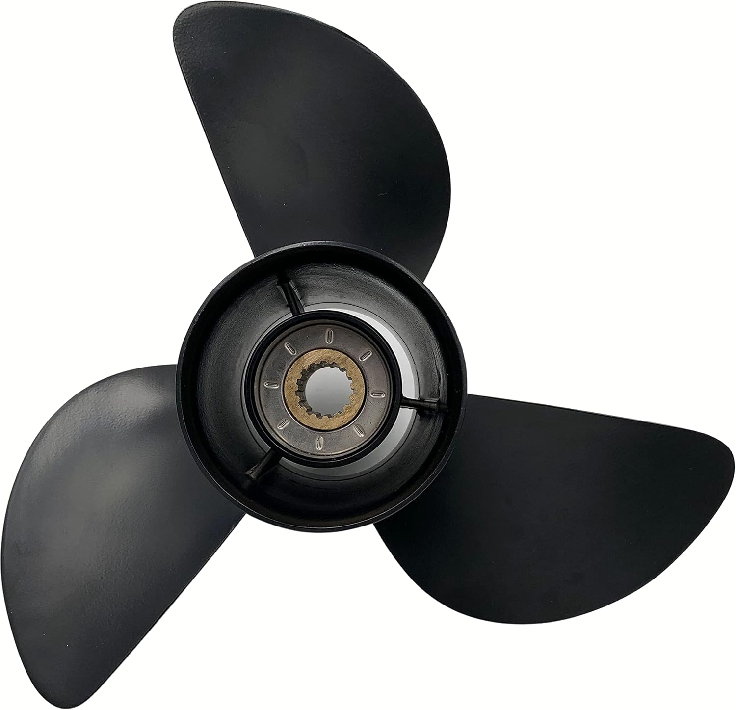 ARKDOZA Stainless Steel Prop Propeller for Tohatsu/Nissan 13X19 Coated with Black Paint 60/70/75/90/115/120/140hp Outboard