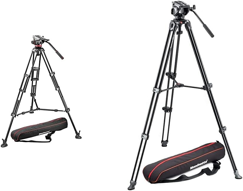 Manfrotto Video Head with Flat Base and Fixed Lever, Video Head for Compact Video Cameras and DSLR Cameras, for Filming, Videography, Content Creation, Vlogging, Live Streaming