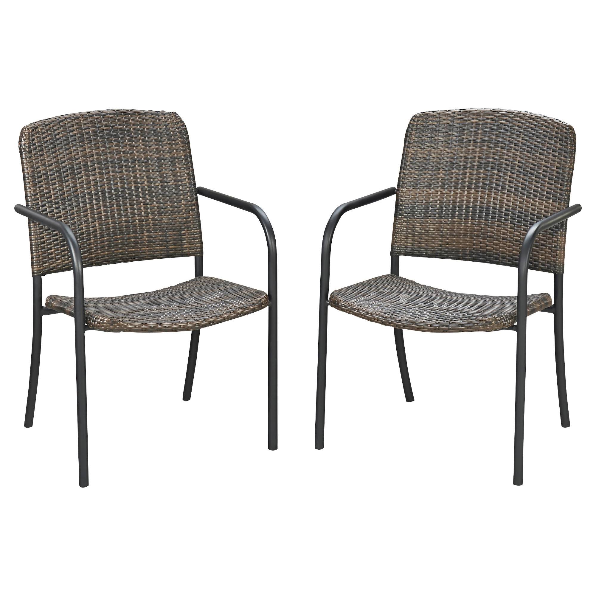 Laguna II Pair of Arm Chairs Black Home Styles