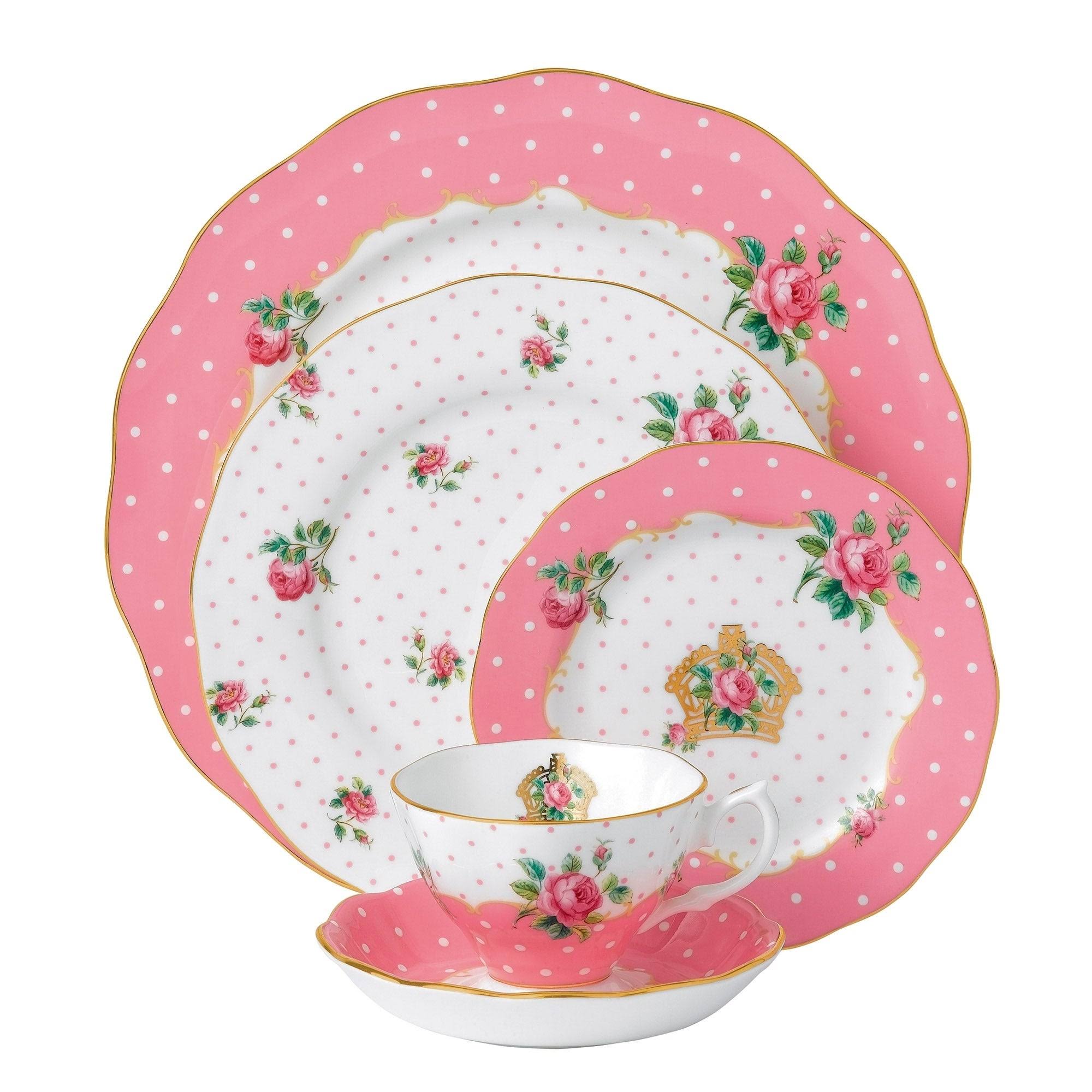 Royal Albert Cheeky Pink 5-Piece Place Setting