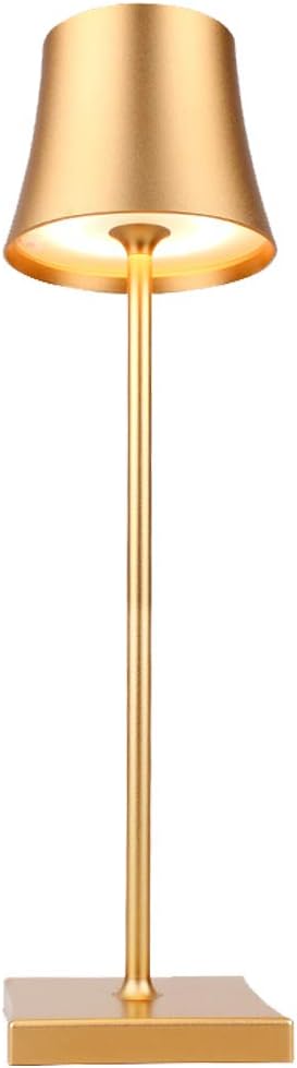 Rechargeable Cordless LED Table Lamp, Portable USB Metal Desk Lamp with Touch Switch, 4W Bedside Lamp for Bedroom, Reading, Work, Study, Bars, KTV, Restaurants, Home, Black