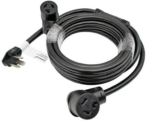 Parkworld 60158 Dryer Splitter, NEMA 10-30P Male Plug to (2) 10-30R Female Receptacle, Dryer 3-Prong 30 AMP 10-30 Y Adapter Cord (20 feet)