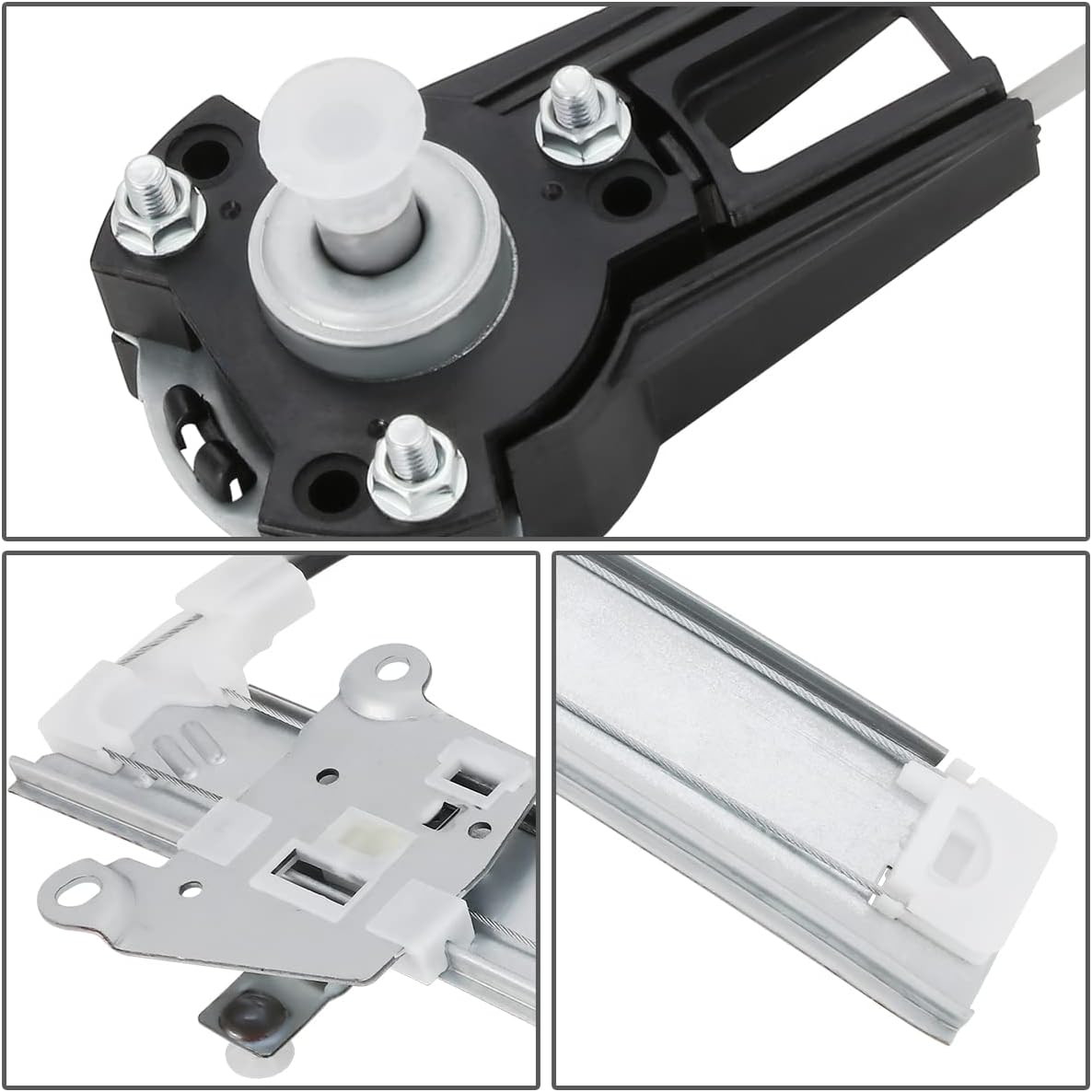 Factory Style Front Manual Window Regulator Compatible with Mazda 323 90-94, Passenger Right Side