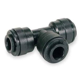 John Guest Pm0212e-Pk10 Adapter,15/32x22 Tube Od,Black,Pk10