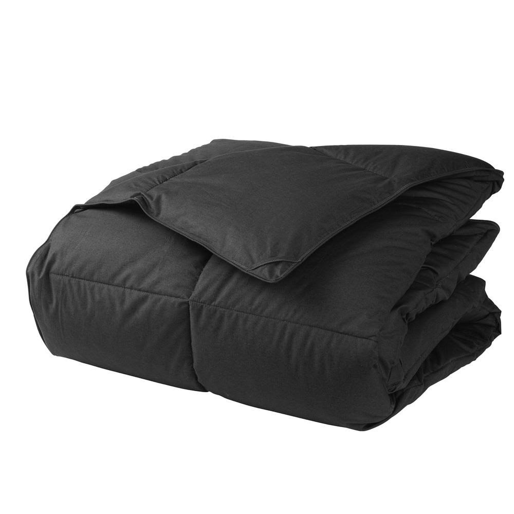 The Company Store Lacrosse LoftAIRE Medium Warmth Charcoal Gray Twin XL Down Alternative Comforter