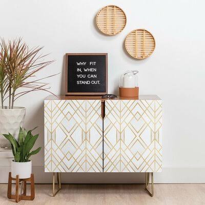 Elisabeth Fredriksson 2 - Door Accent Cabinet East Urban Home Color: Brown