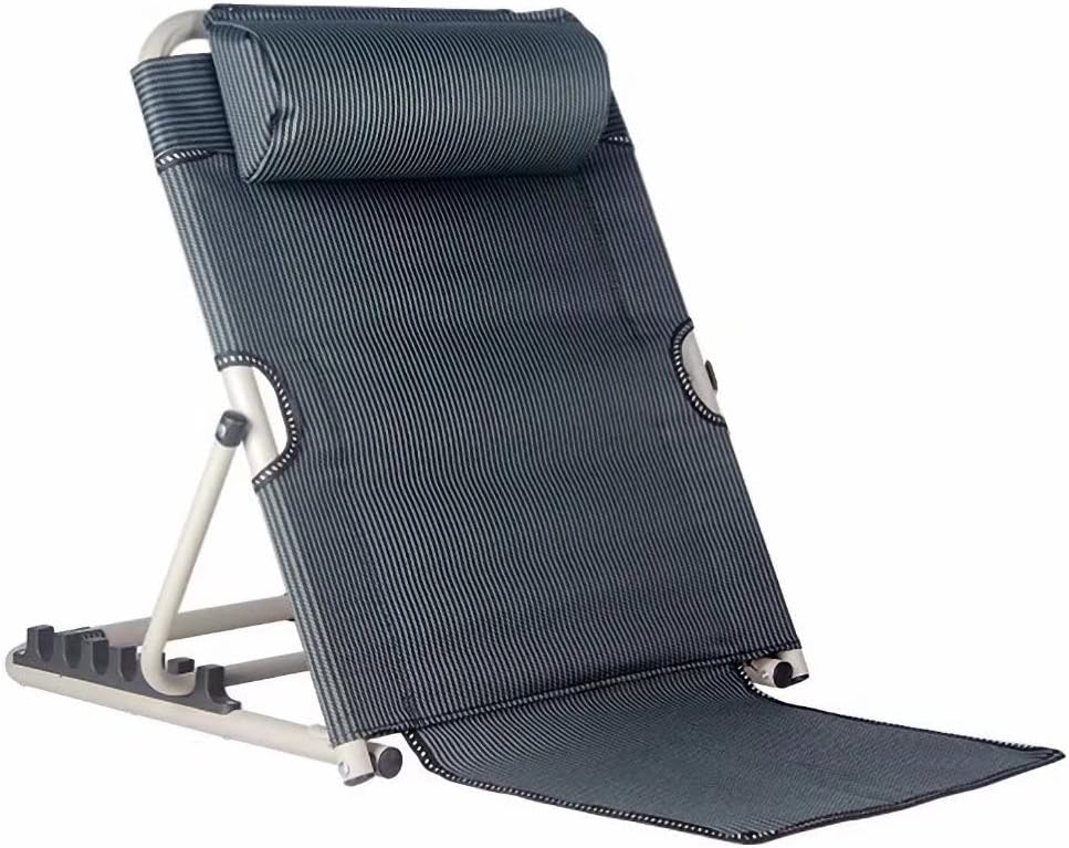 Lifting Bed Backrest Portable Folding Adjustable Sit-Up Back Rest Multi-Function Back Rest Bed Folding Disability Bed Backrest Support Change Angle of Backrest for Neck Head and Lumbar Support