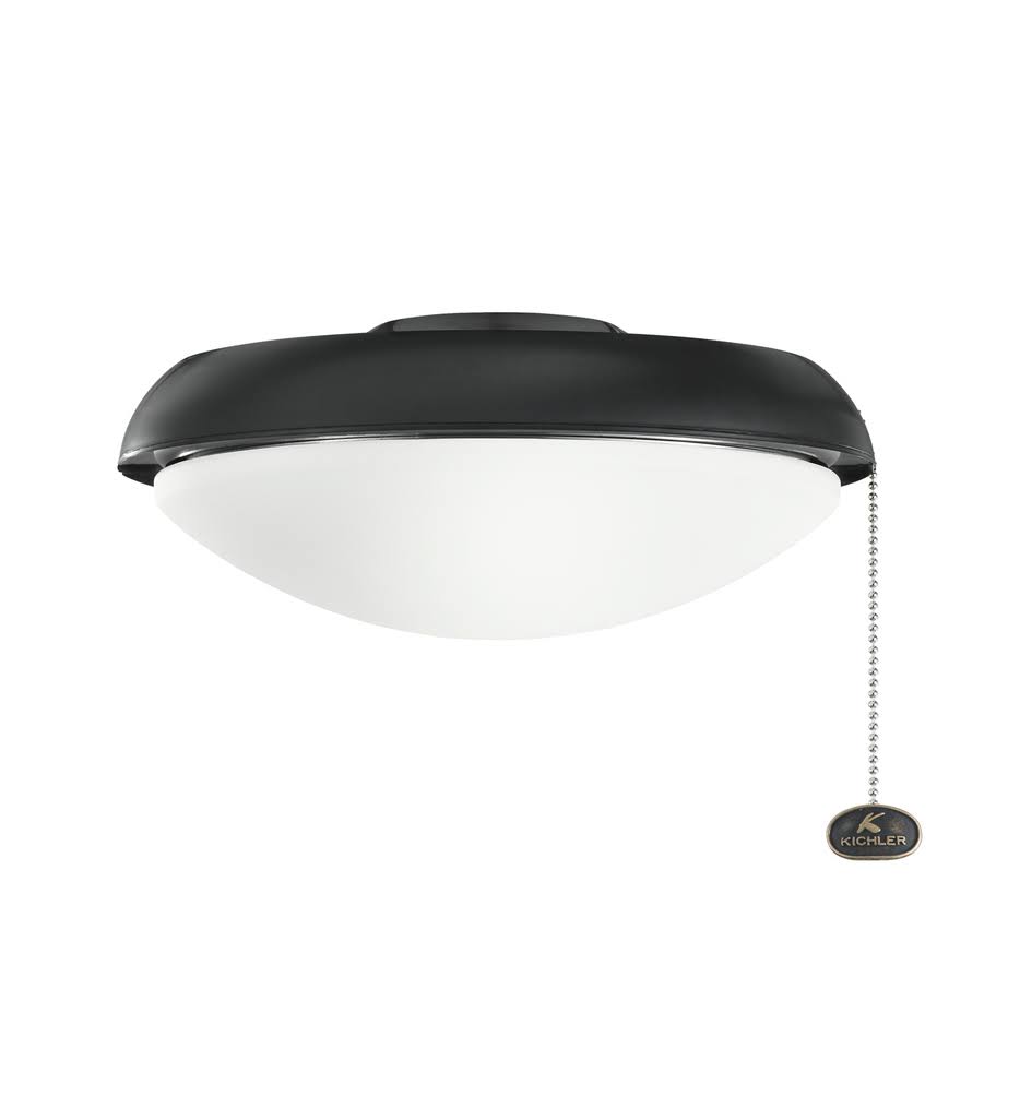 Kichler Climates 1-Light Fan Light-Kit in Distressed Black