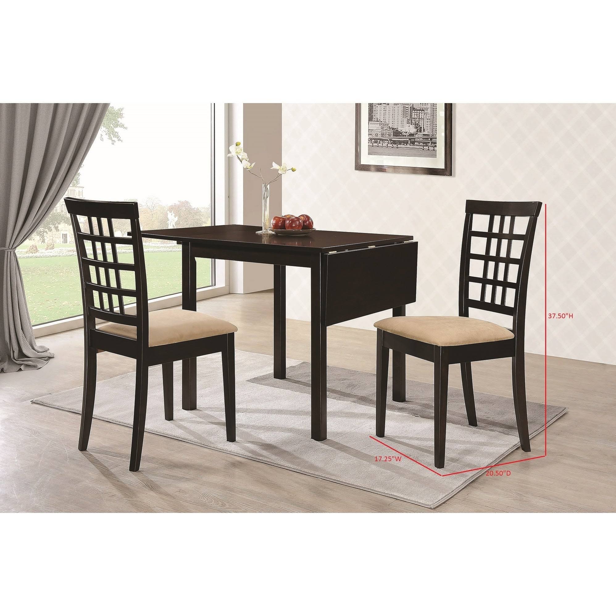 Copper Grove Kobrin Grid-Back Dining Chair (Set of 2) - 17.25x22 x 20.50x22 x 37.50x22