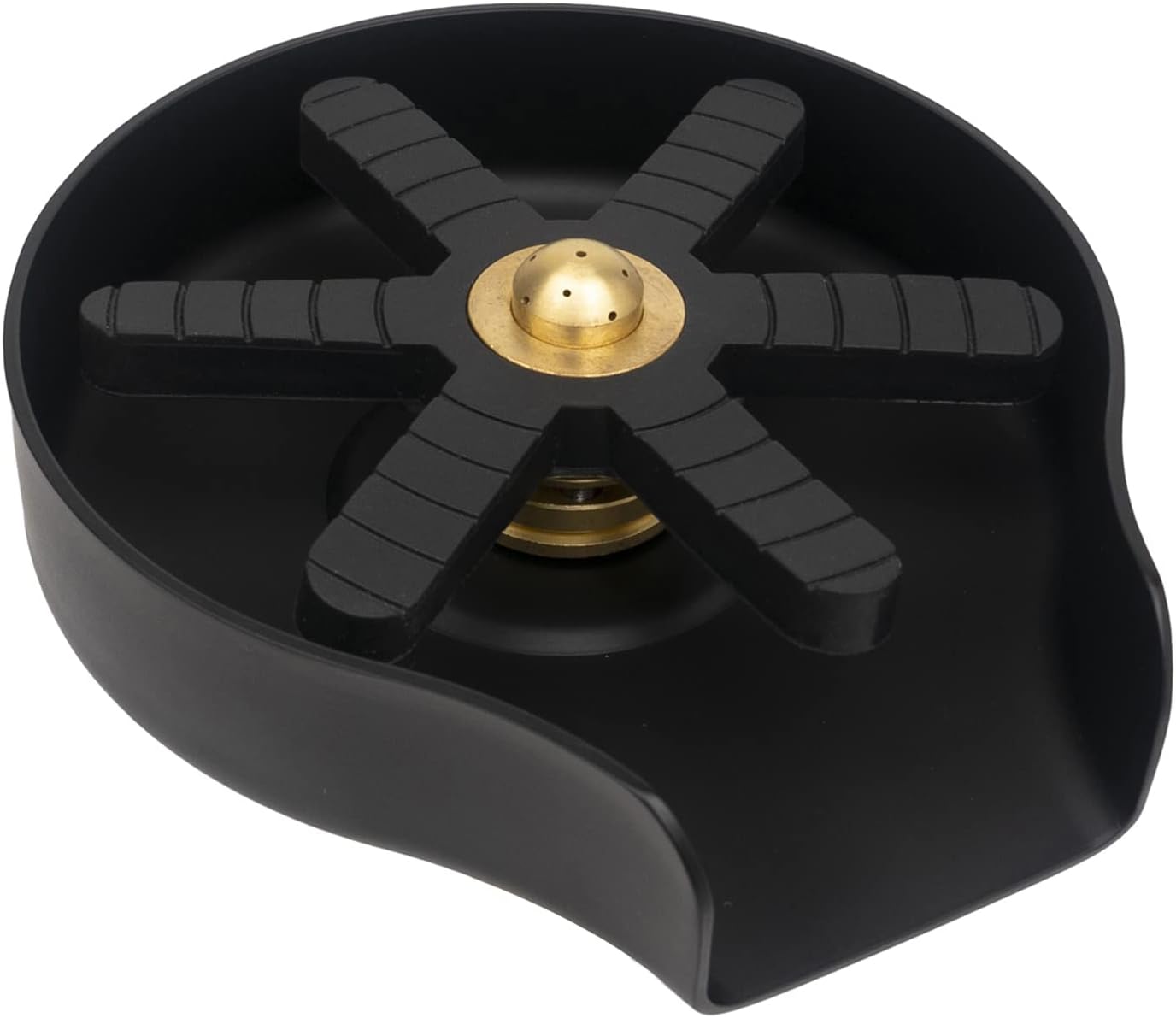 Perfectyihui Kitchen Sink Faucet Glass Rinser, Bottle Washer Cup Cleaner Quick Rinser Stainless Steel Matte black