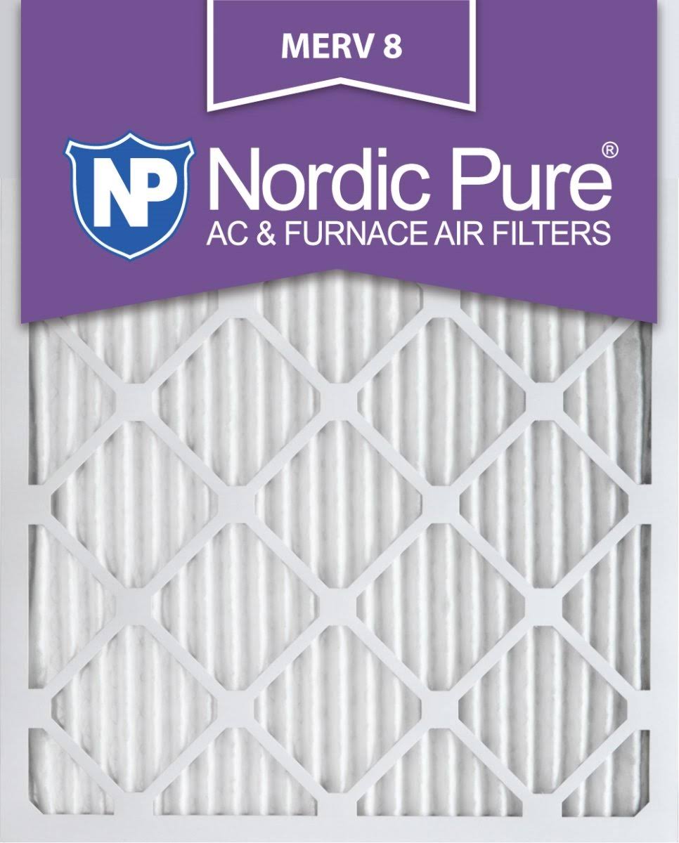 Nordic Pure 10x12x1ExactCustomM8-6 Exact MERV 8 AC Furnace Filters 10 x 12 x 1 in. - Pack of 6
