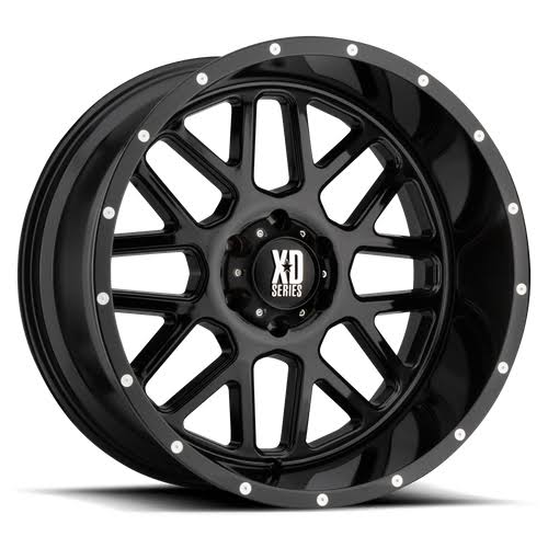 XD XD820 Grenade Wheel 20x10 5X5.0 -24mm Gloss Black