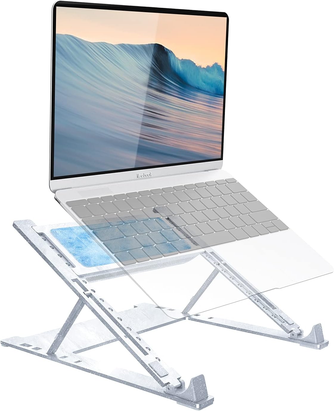 TEC Laptop Cooling Pad Cooler Stand, Laptop Cooling Pads & External Fans , Thermoelectric(TEC) Laptop Cooler Stand, Ergonomic Notebook Stand Support Up to 16” Tablet Laptop, Aluminum Pack of 2