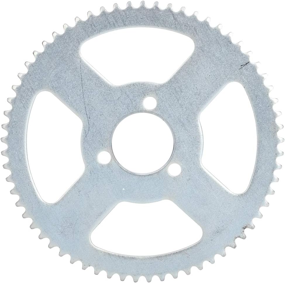 Keenso Bicycle Scooter Sprocket,Metal Electric Scooter 65 Tooth 25H Three Holes Crankset Plate Sprocket Accessory