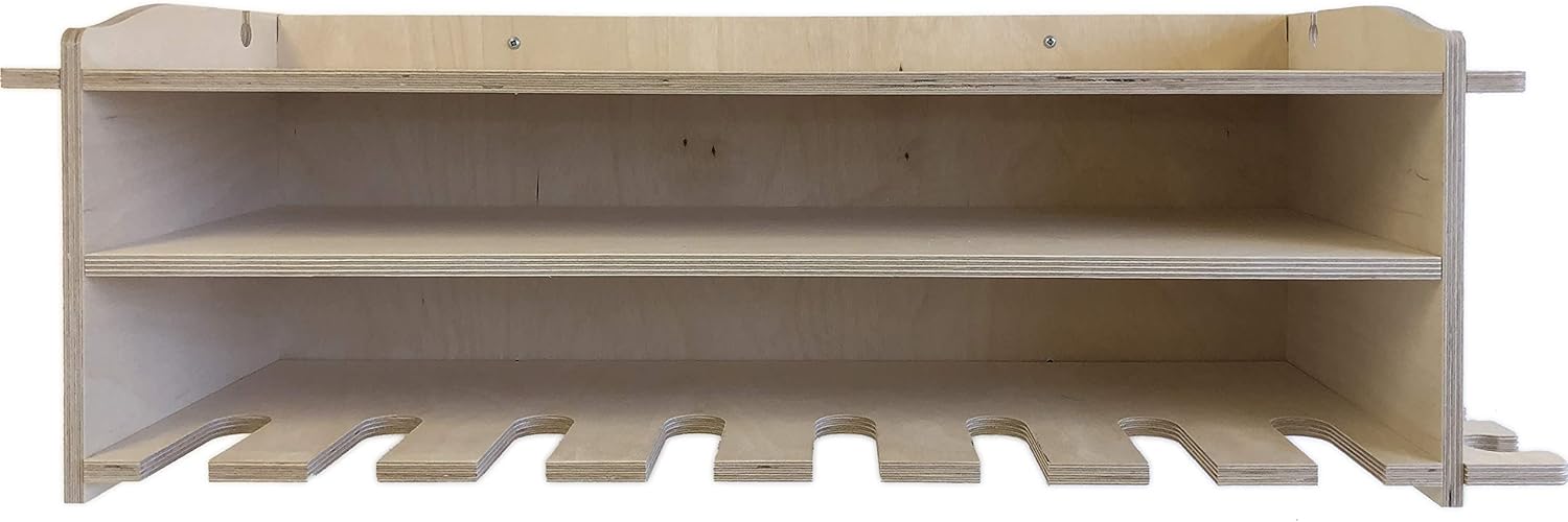 Steve's Rack Shack | Power Tool Storage Tool Holder Wall Mounted Drill Organizer for Garage and Workshop (8 Space Drill Rack)