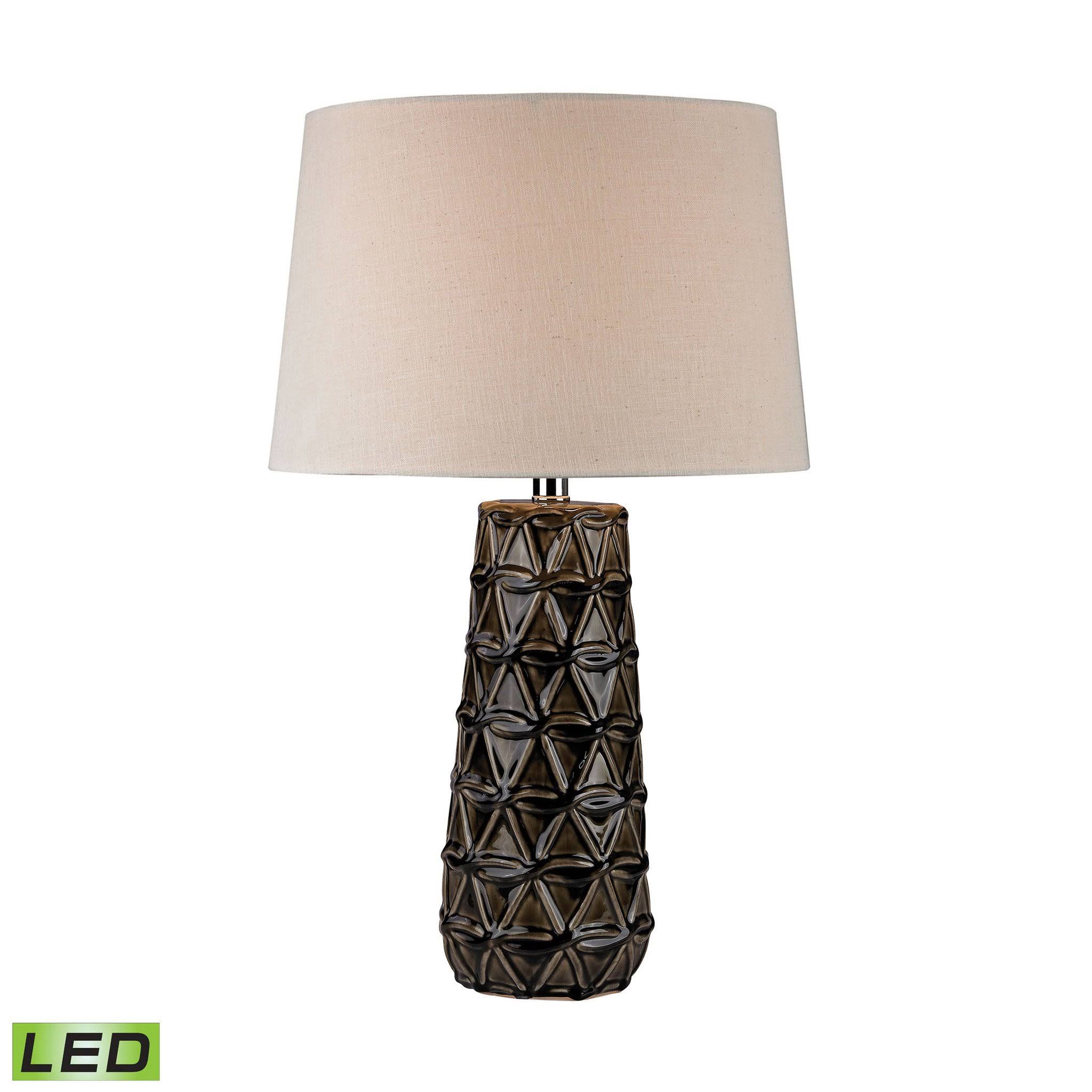 Dimond D2878-LED Stacked Brown Pedals LED Table Lamp