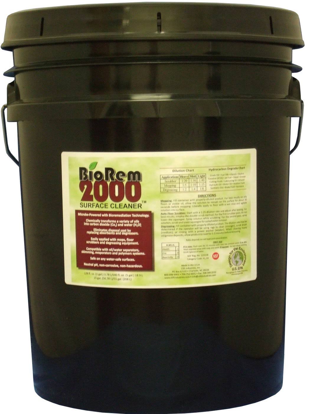 BIO-REM 2000 8008-005 Surface Cleaner, 5 gal.