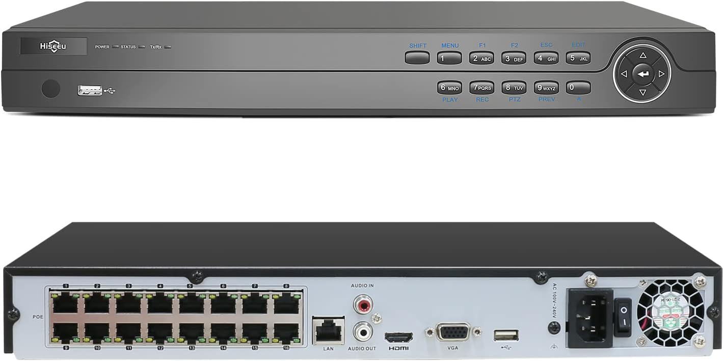 8 Channel DVR,Hiseeu 5MP Digital Video Recorder,H.265+ CCTV DVR for Security Camera,IPC/AHD/TVI/CVI/Analog 5 in 1 Hybrid Digital Video Recorder, Easy Remote Access, No Monthly Fee, No Hard Drive